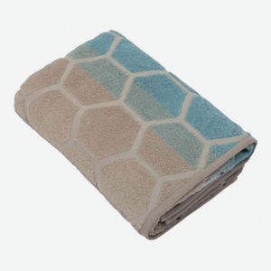 Полотенце махровое DM текстиль Cleanelly Azure цвет: голубой/бежевый, 70×130 см