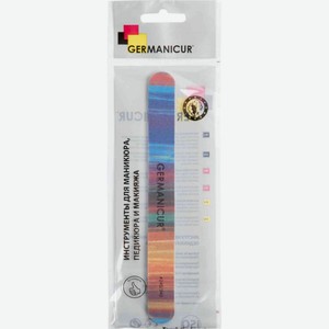 Пилка-наждак для ногтей прямая Germanicur GM-1515-D (240/240) цветная