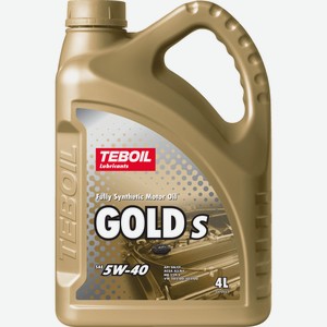 Масло моторное Teboil Gold S 5W-40, 4л Россия