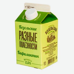Бифилактин «Козельское молоко» 2.5% БЗМЖ, 450 г