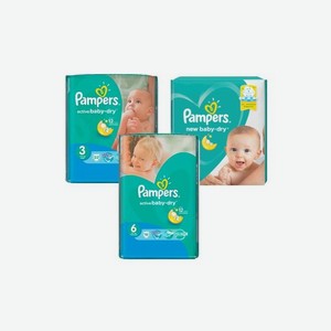 Подгузники Pampers Active Baby Dry в асс., 16-27 шт