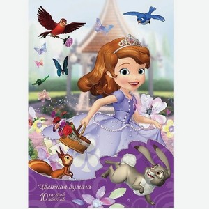 Цветная бумага Росмэн «Disney-София» 10 листов 10 цветов