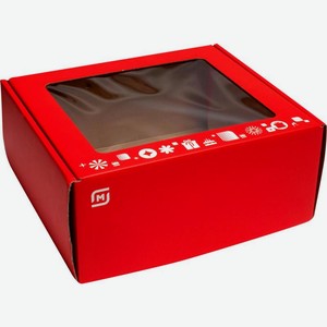 Коробка Арт Дизайн складная красная большая 30*13*26см
