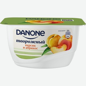 Продукт творожный ДАНОН Персик, абрикос 3,6%, без змж