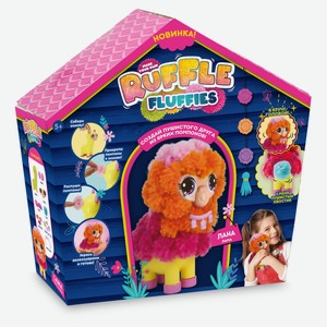 Набор для создания игрушки из помпонов Ruffle Fluffies Лама Лана
