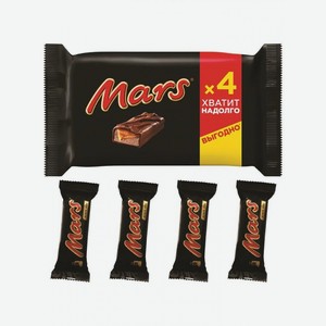 Батончик шоколадный Mars 4шт по 40,5г мультипак
