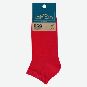 Носки мужские Omsa ECO Colors укороченный ROSSO, размер 45-47