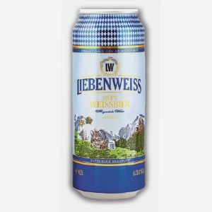 Пиво  Либенвайс Хефе Вайсбир , 5,1%, 0,5 л