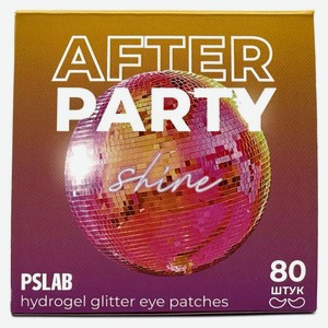 Глиттер-патчи PSLAB After Party с комплексом витаминов против темных кругов, 80 шт