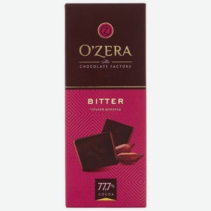 Шоколад O Zera горький 77,7%, 90 г, картонная коробка