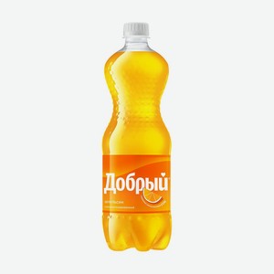 Напиток сильногазированный  Апельсин , Добрый, с витамином С, 1 л