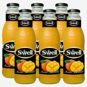Нектар Swell манго-апельсин, 750мл x 6 шт Россия