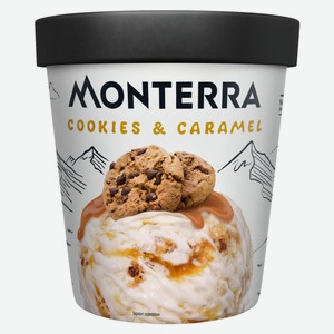 Мороженое Monterra Печенье с карамелью, 480 мл