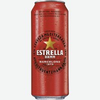 Пиво светлое   Estrella   Damm, 4,6%, ж/б, 0,5 л