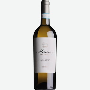 Вино MININI Пино Гриджио Венето ДОК бел. сух., Италия, 0.75 L