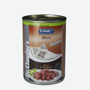 Консервированный корм для кошек Dr.Clauder’s Fleisch с сердцем в соусе, 415 г