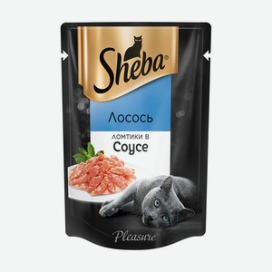 Влажный корм для кошек  Ломтики в соусе , Sheba, лосось, 85 г