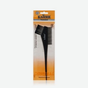 Кисть для окрашивания волос с расческой Kaizer Professional искусственный ворс