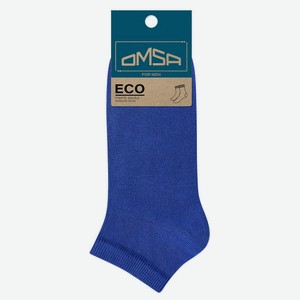 Носки мужские Omsa ECO Colors укороченные ULTRAMARINO, размер 42-44