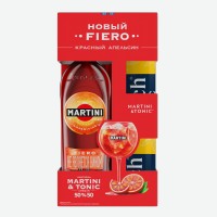 Вермут   Martini Bianco  , 15%, 1 л + Тоник   Rich  , 2х0,33 л