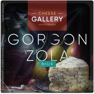 Сыр мягкий Cheese Gallery Горгонзола с голубой плесенью 60%, 90 г