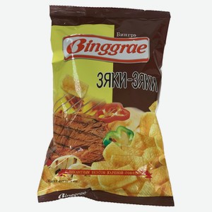 Чипсы Binggrae Зяки-Зяки с пикантным вкусом жареной говядины, 130 г