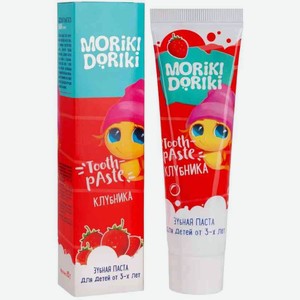 Зубная паста для детей Moriki Doriki Shushi Клубника, с 3 лет, 65 г