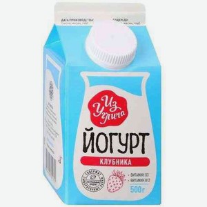 Йогурт питьевой Из Углича Клубника 1,5%, 500 г