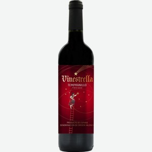 Вино Vinestrella Macabeo красное сухое 14% Испания 0,75л