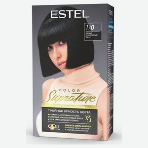 Краска для волос Estel Color Signature Черный классический 1/0, 120 мл