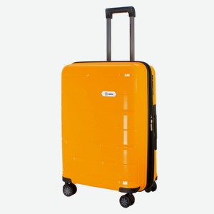 Чемодан жесткий Proffi Travel Tour Fashion оранжевый 8 колес, размер S