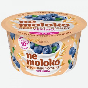 Йогурт Nemoloko овсяный с черникой