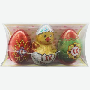 Шоколадная фигура Золотое Правило Цыпленок и 2 яйца, 80 г