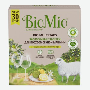 Таблетки для автоматических посудомоечных машин BioMio Цитрус, 30 шт