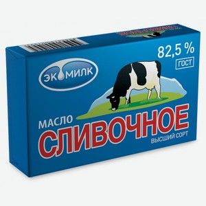 Масло сливочное Экомилк 82.5%