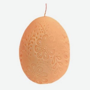 Свеча декоративная Kukina Raffinata Пасхальное яйцо в цветах, 50х70 мм