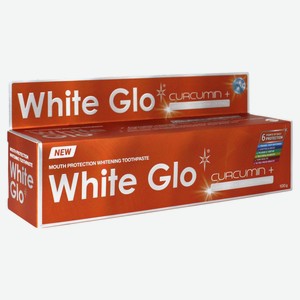 Зубная паста White Glo с куркумой, 100 г