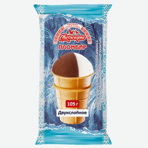 Мороженое пломбир Свитлогорье со вкусом ванили и шоколада 105 г