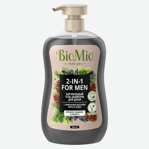 Гель для душа BioMio Bio shower body hair с ароматом мяты и кедра, 650 мл