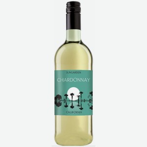 Вино Сангардн Калифорния Шардоне сортовое ординарное белое полусухое 12,5% 0,75л