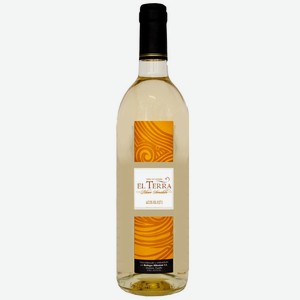 Вино Эль Терра ординарное белое полусладкое 10-11% 0,75л