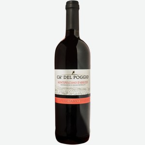 Вино Ca Del Poggio Montepulciano d Abruzzo DOC красное сухое 12.5%, 750мл