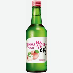 Водка Jinro Соджу со вкусом и ароматом персика 13%, 360мл