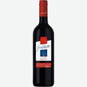 Вино Freschello Rosso красное полусухое 11%, 750мл
