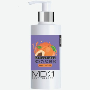 Скраб Md-1 Body Therapy Apricot Seed Scrub с абрикосовыми косточками для тела, 280мл