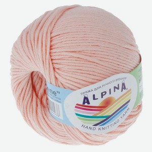 Пряжа Alpina rene 011 персиковый, 50 г