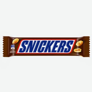 Шоколадный батончик Snickers шоколадный, 50,5 г