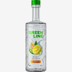 Водка Бульбашъ GreenLine Цитрус 40%, 0.5 л