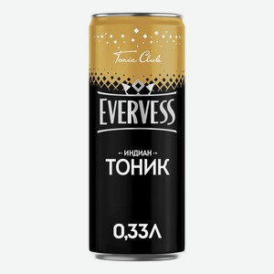 Напиток газированный Evervess Индиан Тоник, 0.33л, жестяная бутылка
