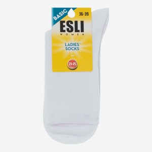 Носки женские Esli Basic хлопок белые р 23-25